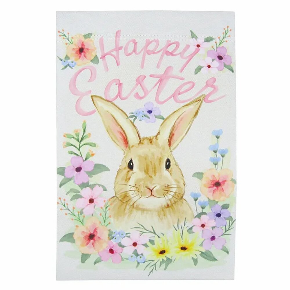 Happy Easter Garden Flag- 2 Sided, 12.5" x 18"